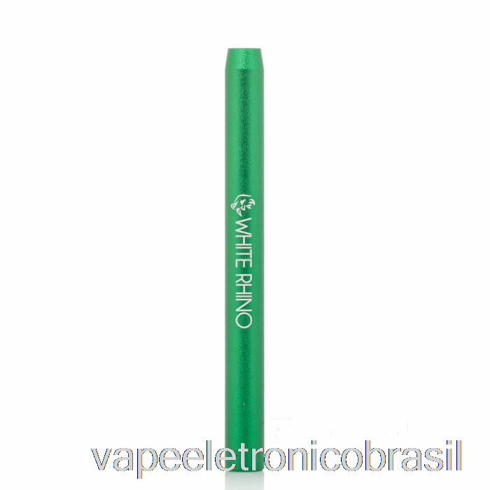 Vape Recarregável White Rhino Metal Bat Provador Pipe Verde